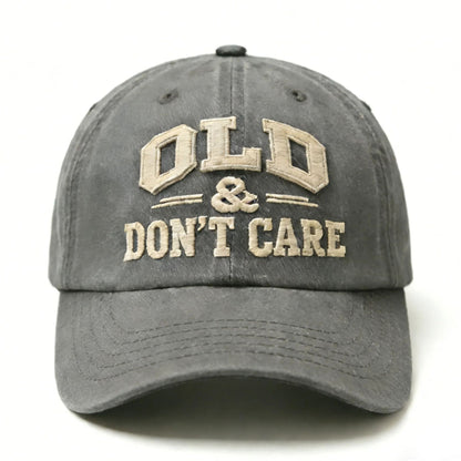 🔥🧢 Ofertă specială de Anul Nou 2026 | Șapcă de baseball în stil vintage, cu aspect uzat: „Și ce dacă sunt bătrân? (Nu-mi pasă)”