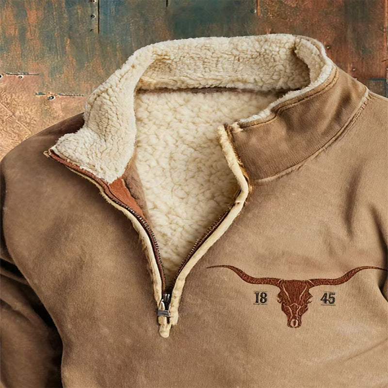 👕【35% ОТСТЪПКА】【S-4XL】2025 Есенно-зимен мъжки моден, топъл пуловер с дълъг ръкав и 3D щампа