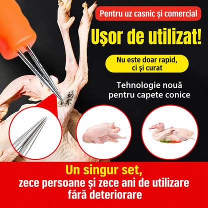 🦆🛒【REDUCERE 45%】🦆🦆 Aparat electric pentru îndepărtarea penelor de pasăre｜Îndepărtare eficientă a penelor, economisește timp și energie