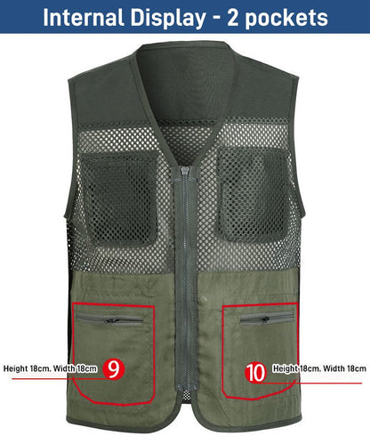 🔥【Kupte 1, dostanete 1 zdarma】🔥Užitečná vesta s několika kapsami【velikosti XL-4XL】 