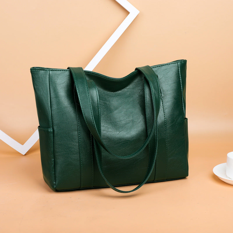 👜 Geantă de umăr din piele moale pentru femei la modă✨ Capacitate mare casuală✨