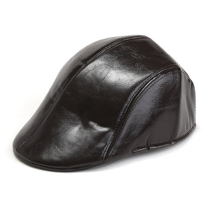 🎩 Beretă retro din piele pentru bărbați, de calitate premium✨
