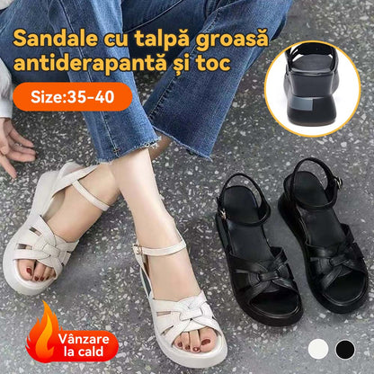 💞【Ofertă de lichidare】Sandale cu pană, model nou de vară