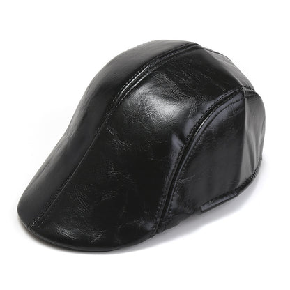 🎩 Beretă retro din piele pentru bărbați, de calitate premium✨