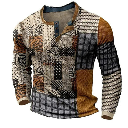 🏆【S–5XL】Noutate pentru toamnă și iarnă – un top elegant pentru bărbați, cu design în contrast și croială confortabilă pentru mărimi mari.