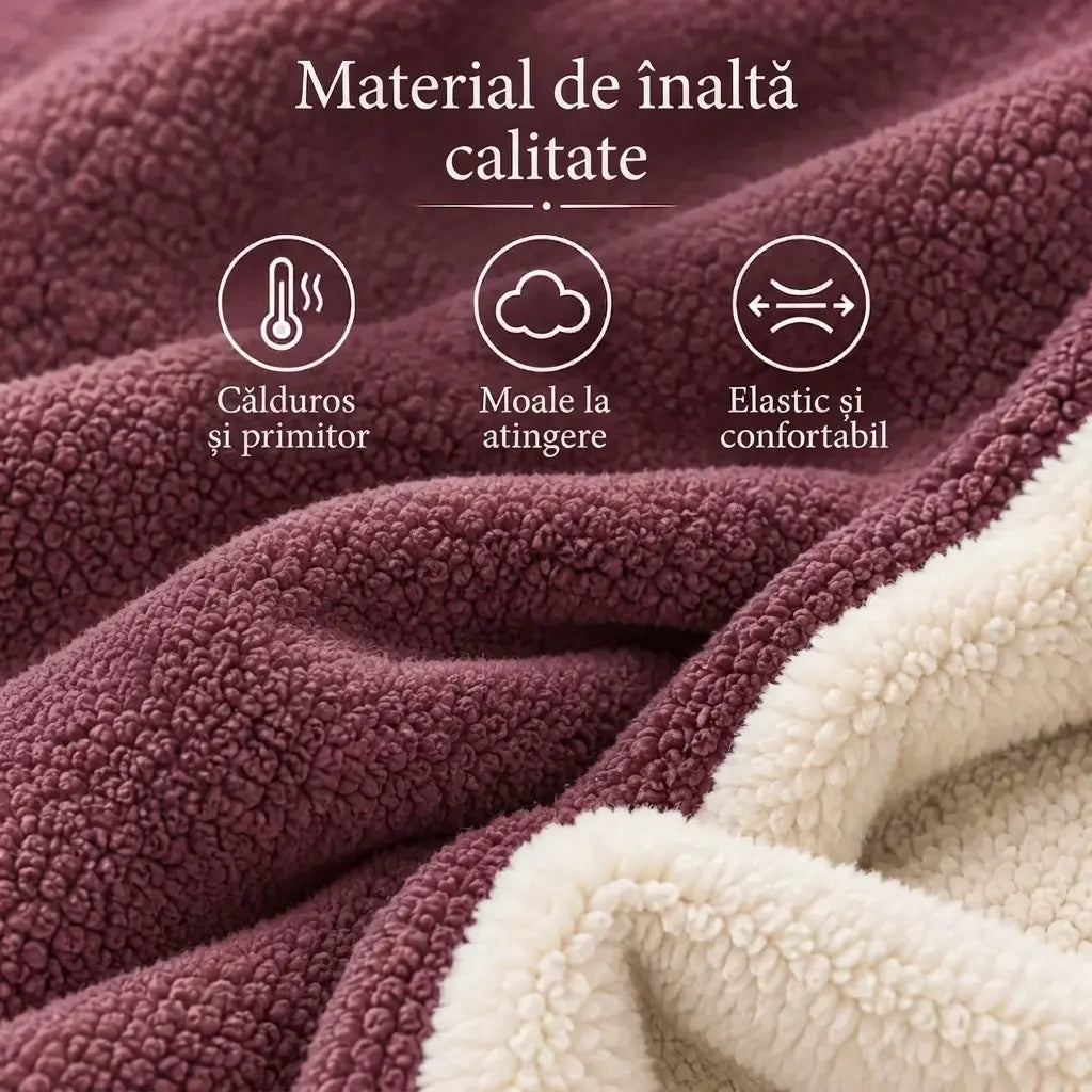✨【XL-5XL】Geacă călduroasă, căptușită cu fleece – extrem de groasă și cu căptușeală din fleece.