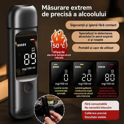 🔥🍷 Alcooltest portabil de precizie – Verifică nivelul de alcool înainte de a conduce