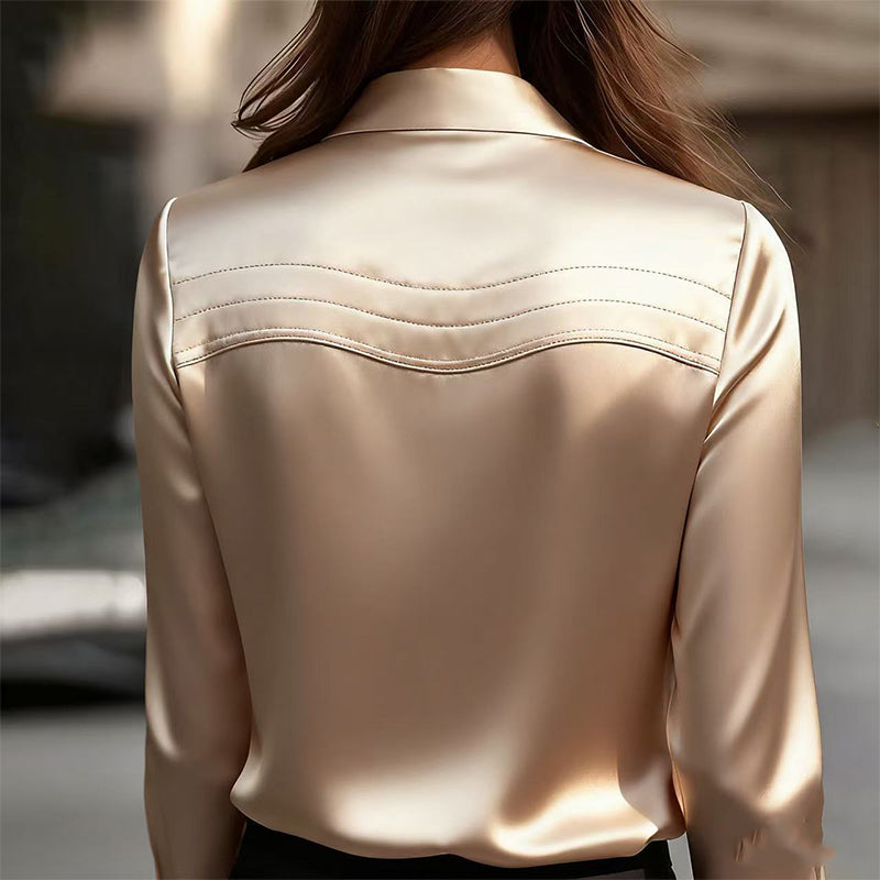 🔥🍁【Νέο Φθινόπωρο】【S-3XL】🌷Νέο απλό και κομψό γυναικείο πουκάμισο