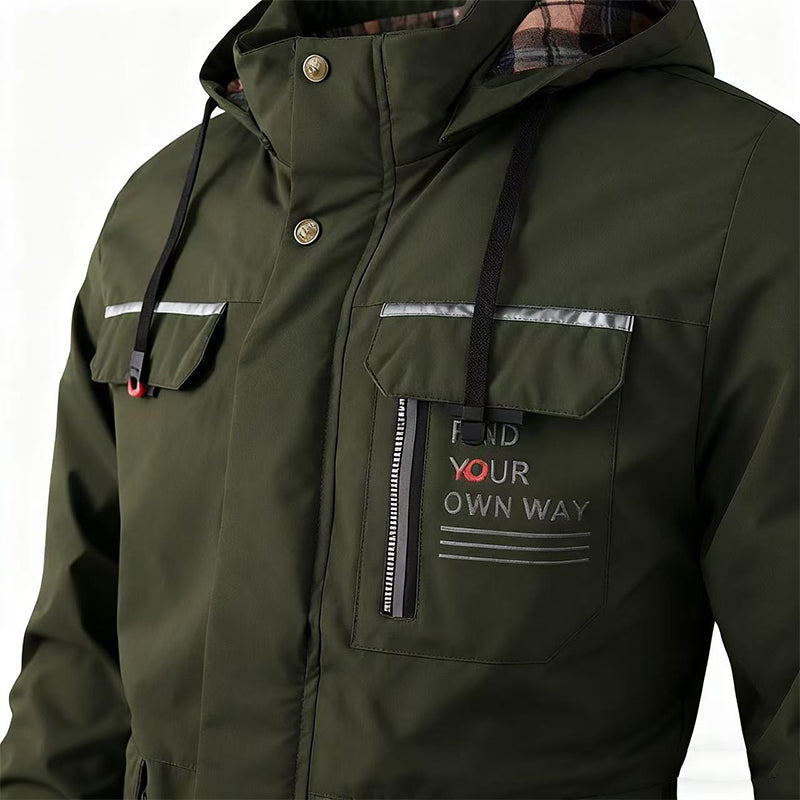 🔥Есен/зима намаление 50%【M-4XL】Мъжко топло яке 2025, ветроустойчиво и водоустойчиво