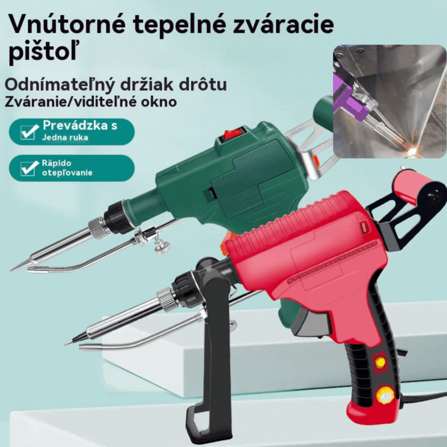 🔥40% zľava —— nízka cena na obmedzený čas🔥🔩Ručný elektrický pájačný pištoľ, automatický set na spájanie✅