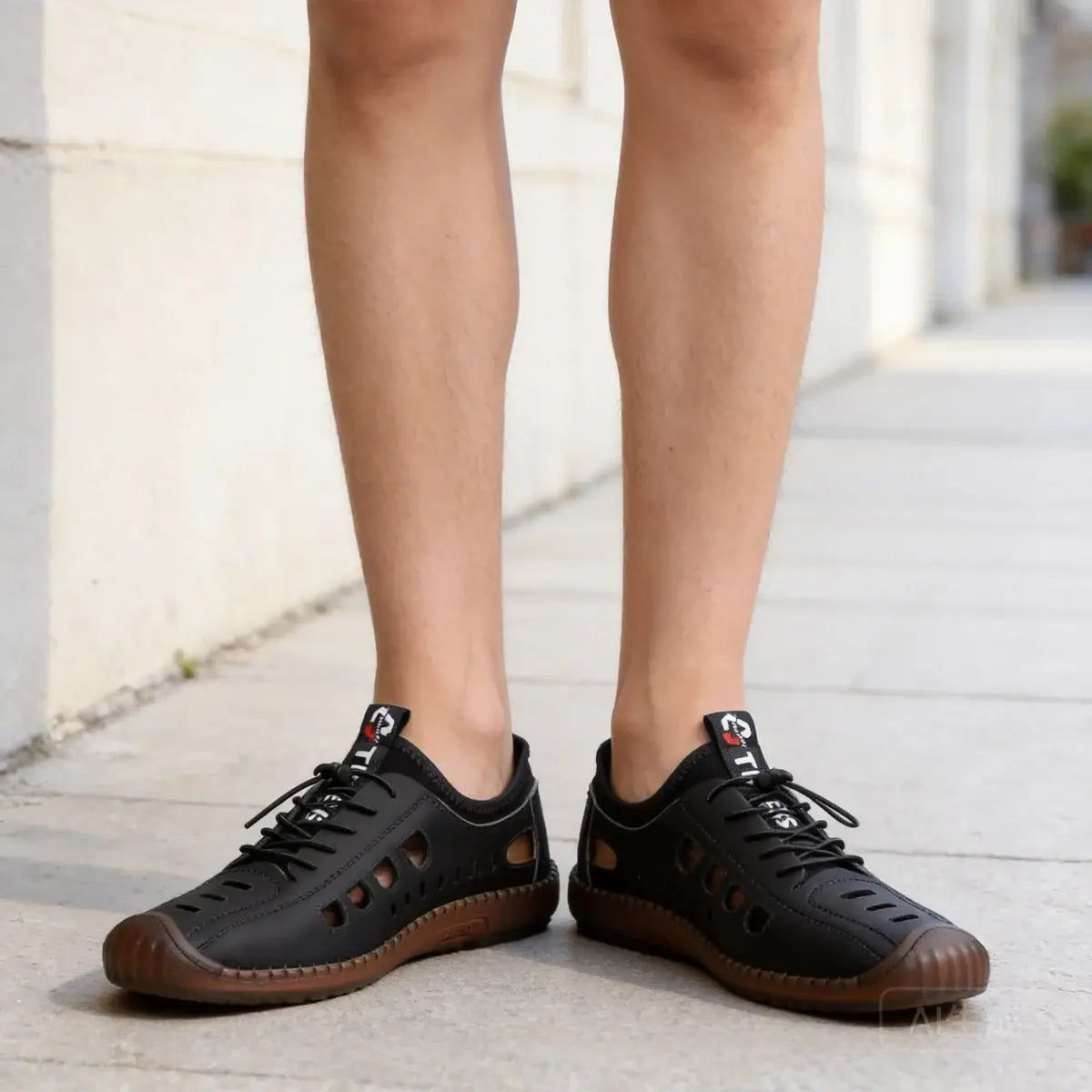 🔥✨【39-44】Sandale bărbătești din piele naturală, lucrate manual, cu design perforat