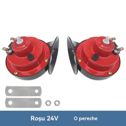 Claxon melc modificat pentru motocicletă 12V/24V, claxon universal cu tonalitate înaltă 300DB, claxon electric auto impermeabil