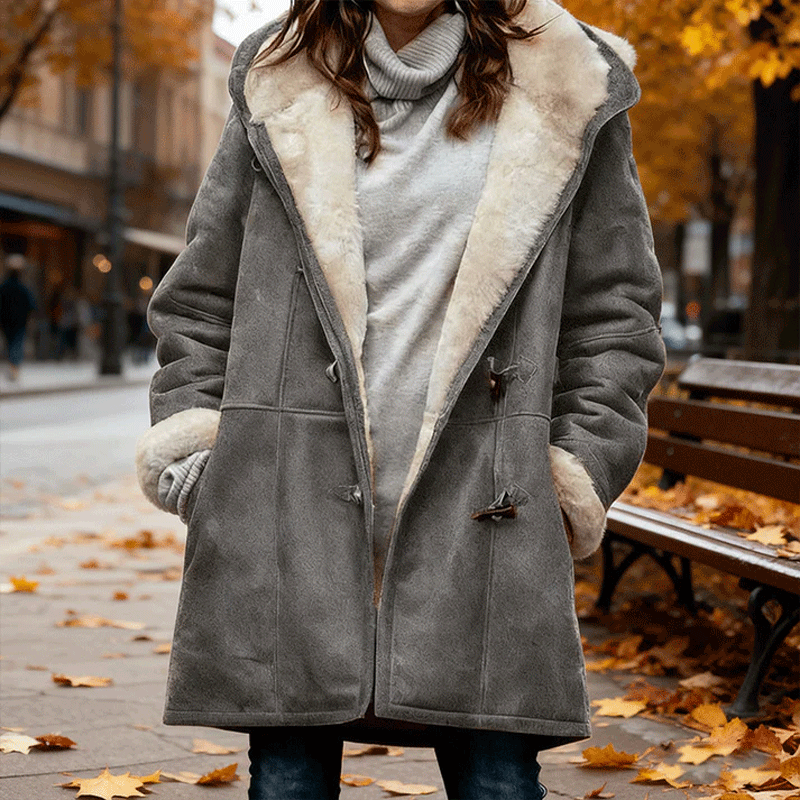 🥼🐏💖【Zimná novinka so zľavou 43%】2025 Módna a teplá dámska semišová bunda s vlnenou podšívkou, veľkosti S-5XL, zimná / na bežné nosenie.