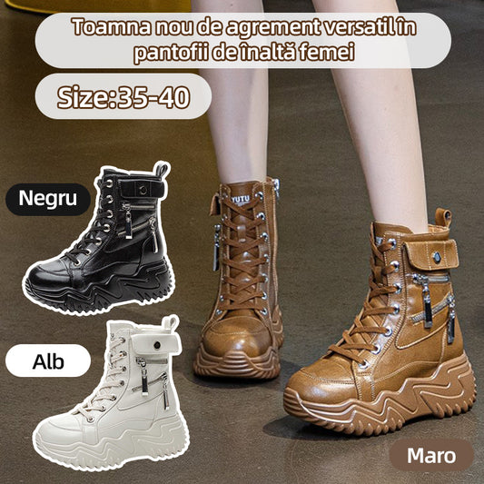 【35-40】Cizme calde din lână, cu tăietură înaltă, cu talpă groasă-3839610