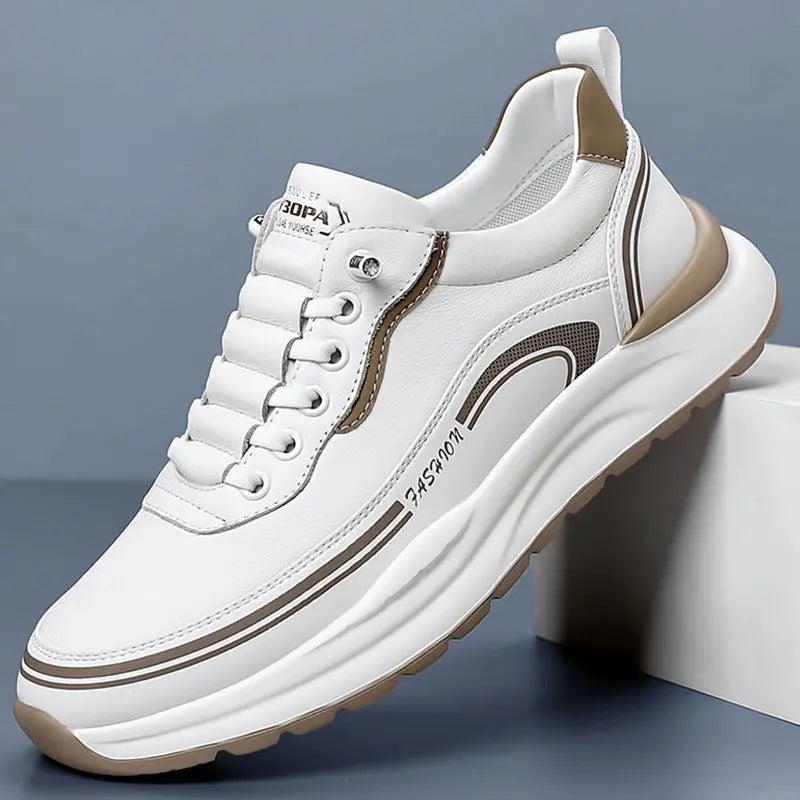 【⚡Reducere de 50% pentru o perioadă limitată】🔥[39-45]Pantofi sport din piele rezistentă la apă și murdărie, cu talpă moale pentru confort maxim