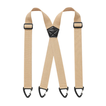 Bretele Reglabile pentru Bărbați în Formă de X, Cu Clipsuri Metalice Puternice, Stil Clasic și Elastic pentru Pantaloni