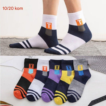 🧦【10 pari】Prozračne, otporne na mirise i upijajuće znoj sportske čarape za muškarce