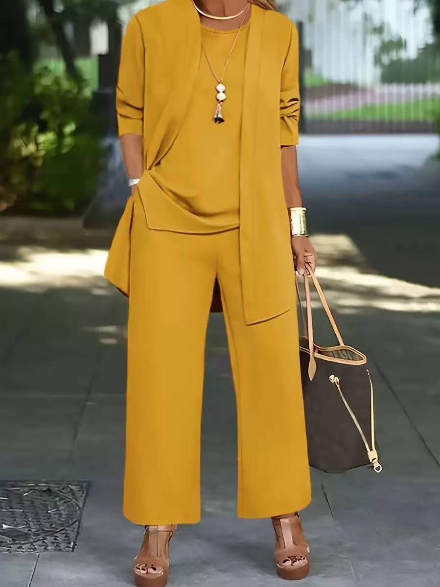 🧥【S-8XL】Set elegant de trei piese pentru femei, croială lejeră🍂