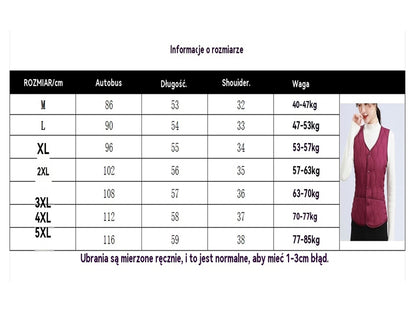 【🔥Kup jeden, a drugi dostaniesz gratis】🔥Nowa, cienka i ciepła kamizelka bez rękawów na jesień i zimę