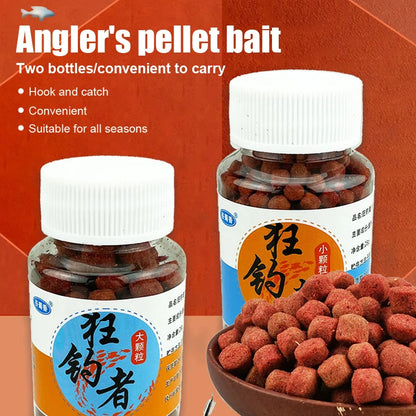 🎣【Captură rapidă】🔥【Cumperi 2 sticle, primești 2 gratis – 4 sticle în total】Pelete de momeală cu proteine animale proaspete
