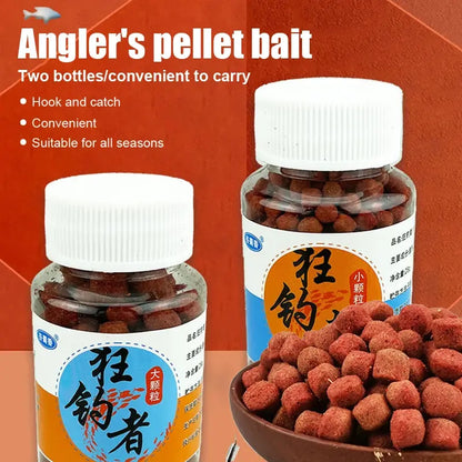 🎣【Captură rapidă】🔥【Cumperi 2 sticle, primești 2 gratis – 4 sticle în total】Pelete de momeală cu proteine animale proaspete