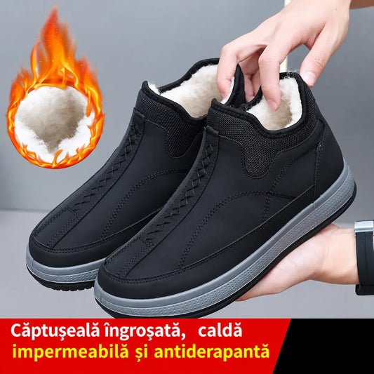 🔥【Mărimi 38–45】Cizme noi de iarnă pentru zăpadă cu căptușeală plușată — călduroase, confortabile și antiderapante, fiind alegerea ideală pentru vreme rece.