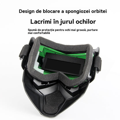 🔥【Kupte jednu, druhou dostanete zdarma】😎 Automatická svářečská kukla s ochrannou maskou, s vyměnitelnou fotocitlivou kazetou, vhodná pro svářeče 