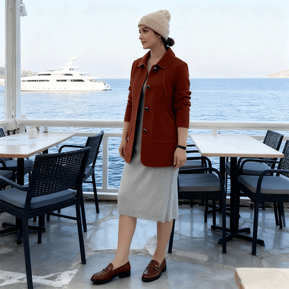 Πολovična τιμή για περιορισμένο χρόνο 🎊【Μεγέθη M-4XL】Νέο μοντέλο του 2025: μοντέλο μονόχρωμο κάμπα με γαλλιάνου