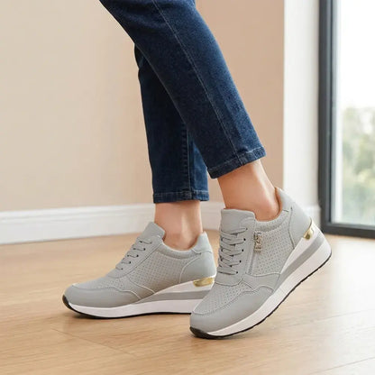 👟【36-43】Pantofi sport slip-on cu platformă, mărimi mari – Ușori, potriviți pentru purtarea zilnică – Confortabili pentru mers și exerciții