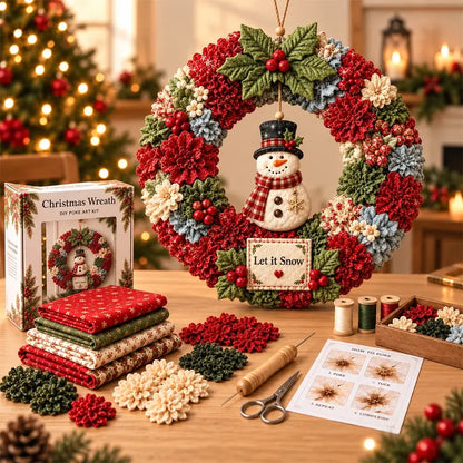 ⏰ ULTIMA ZI! Reducere de 50% ✨ Creează o coroniță de Crăciun pe care vei fi mândru să o expui 🎄❤️ Kit de lucru manual (tehnică 3D de inserare a materialului), cu tutorial și ghid incluse