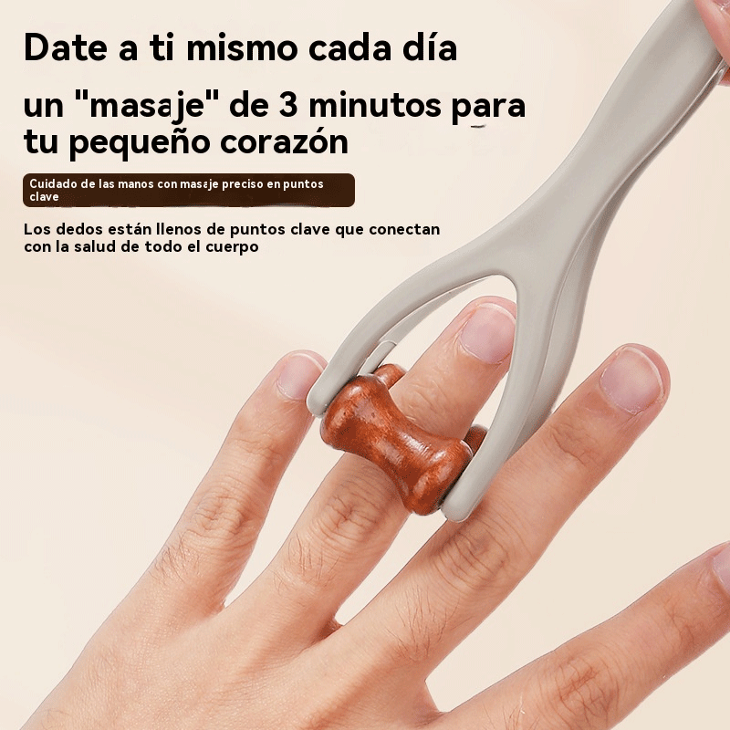 🌿 Masajeador de dedos de madera maciza: los rodillos de madera natural ayudan a desbloquear los meridianos de las articulaciones y a aliviar la fatiga de las manos. 🌿