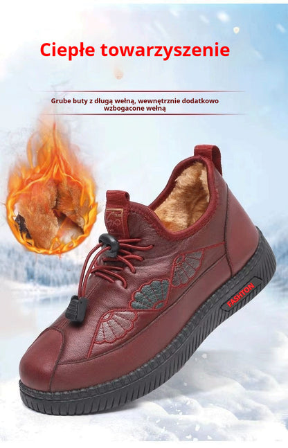 🌈Wysokiej jakości damskie obuwie⛄【rozmiary 35-41】jesienne i zimowe wygodne sneakersy, miękka podeszwa, naturalna skóra