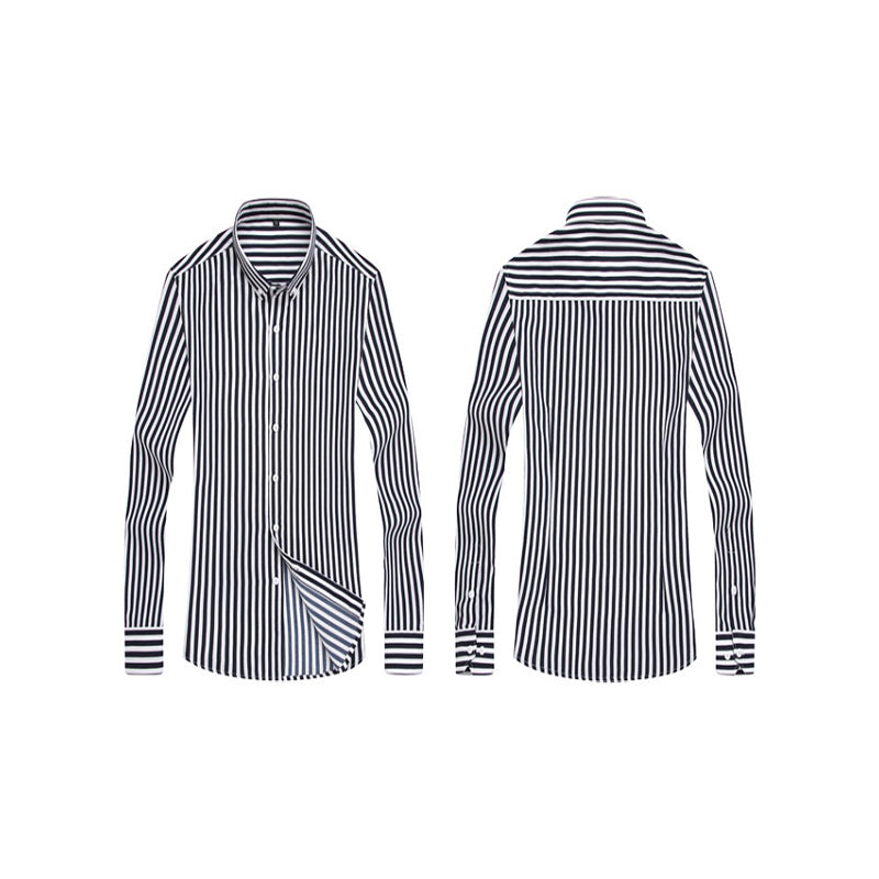 🔥👕【M-5XL】Męska biznesowa koszula w paski z długim rękawem 2025