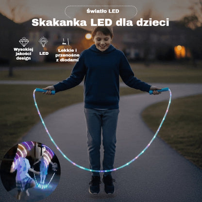 🏃【50% taniej – darmowa dostawa】🌈 Skakanka LED dla dzieci