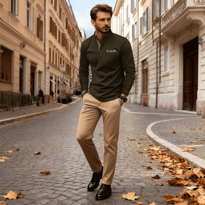 【🔥Specjalna redukcja 50%】【S-3XL】Męskie sportowe koszulki polo z długimi rękawami