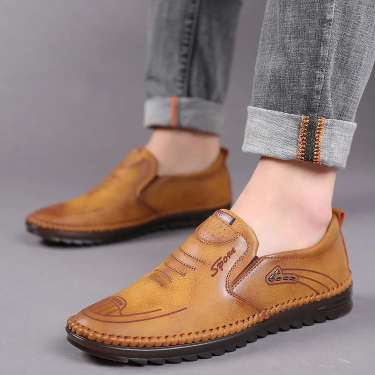 【39-44】Pantofi casual eleganți pentru bărbați, din piele naturală