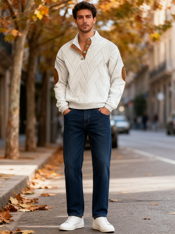 【Καυτές εκπτώσεις】 Ανδρικά χειμωνιάτικα βελούδινα casual μπλουζάκια