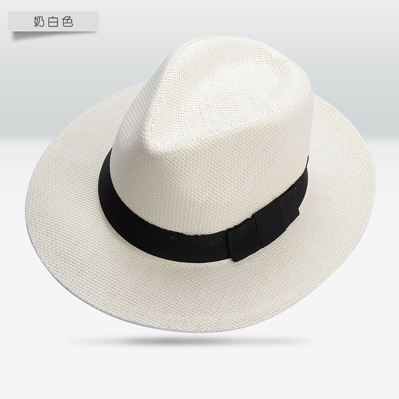 🥰【Pentru femei și bărbați】Pălărie de vară împletită, stil retro britanic de plajă