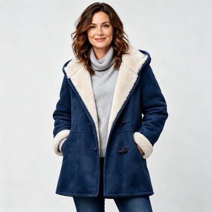 🐏🥼Reducere de 50%💖 Haină elegantă și călduroasă pentru femei, din imitație de piele întoarsă și cu căptușeală din fleece; mărimi S-5XL; geacă casual de iarnă.