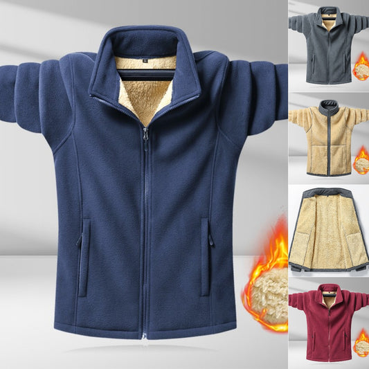🔥Todo con 50% de descuento🔥 [M-8XL] Chaqueta de invierno de talla grande con forro polar, cálida y a la moda