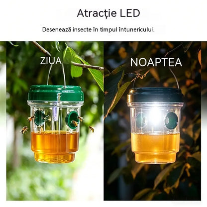 🐝☀️ Capcană solară pentru viespi pentru terasă și grădină 🔋🌿 – eficientă, reîncărcabilă și rezistentă la intemperii – fără substanțe chimice, pentru până la 500 m² – economisiți acum!
