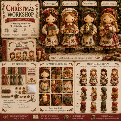 🎁Ultima zi: Profită de reducerea de 49%! 🧵 Set miniatural de patchwork din seria Miniature World