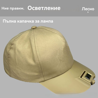 🧢 Акция: половинена цена за новия продукт – вграден интелигентен LED капак с лампа, специално за външно нощно осветление при риболов