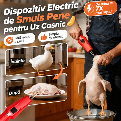 🦆🛒【REDUCERE 45%】🦆🦆 Aparat electric pentru îndepărtarea penelor de pasăre｜Îndepărtare eficientă a penelor, economisește timp și energie