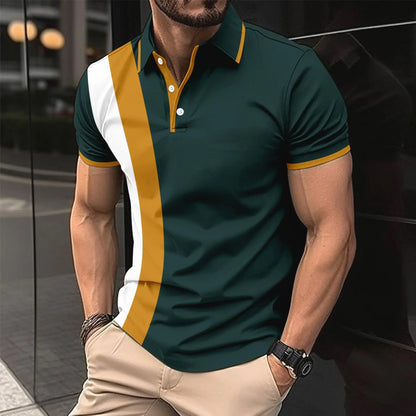 【S-6XL】Tricou/polo din bumbac pentru bărbați, mărimi mari