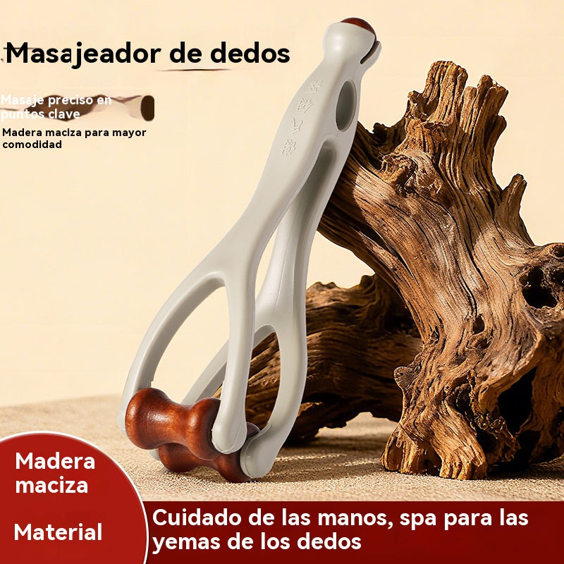 🌿 Masajeador de dedos de madera maciza: los rodillos de madera natural ayudan a desbloquear los meridianos de las articulaciones y a aliviar la fatiga de las manos. 🌿