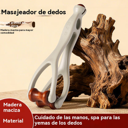 🌿 Masajeador de dedos de madera maciza: los rodillos de madera natural ayudan a desbloquear los meridianos de las articulaciones y a aliviar la fatiga de las manos. 🌿