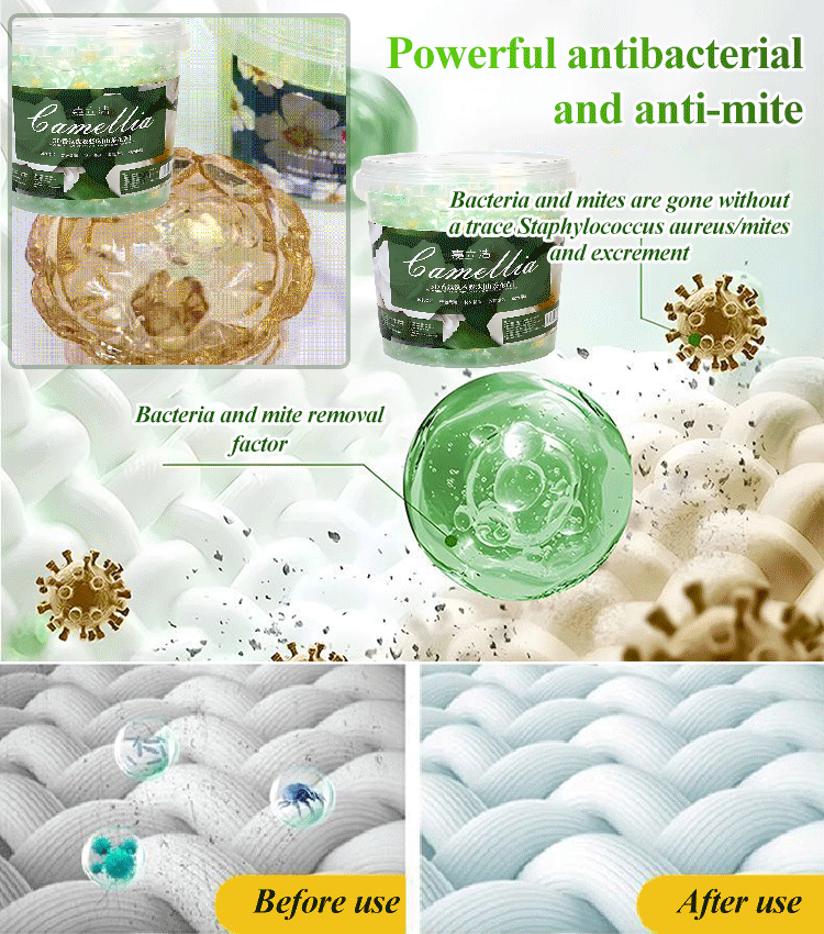 [✨30 szt.✨] Bardzo duże wiaderko z 5 pachnącymi perełkami do prania Długotrwały zapach Skuteczna dezynfekcja 