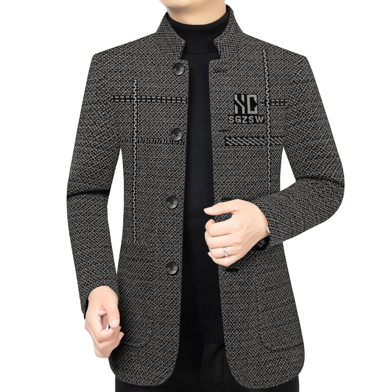✨Reducere de 50%! ✨Palton de iarnă pentru bărbați, cu croială 3D – gros, rezistent la vânt și indispensabil pentru vreme rece. ❄️
