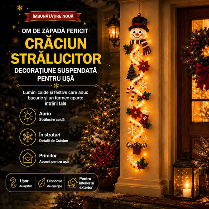 🎄🎃 Ultima zi! 🎅 Profită de o reducere de 49% la decorațiunile luminoase de Crăciun pentru ușă!